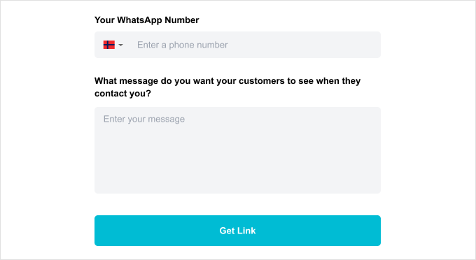 Конструктор ссылок WhatsApp Пример конструктора ссылок
